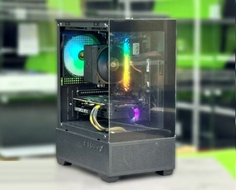 Игровой ПК Gigabyte Tower / AMD Ryzen 5 5500 (6 (12) ядер по 3.6 - 4.2 GHz) / 16 GB DDR4 / 512 GB SSD / nVidia GeForce RTX 5050, 8 GB GDDR6, 128-bit / 550W / Win 11