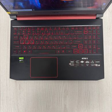 Ігровий ноутбук Б-клас Acer Nitro 5 AN515-43 / 15.6" (1920x1080) IPS / AMD Ryzen 5 3550H (4 (8) ядра по 2.1 - 3.7 GHz) / 16 GB DDR4 / 256 GB SSD NVMe + 1000 GB HDD / nVidia GeForce GTX 1650, 4 GB GDDR6, 128-bit / WebCam