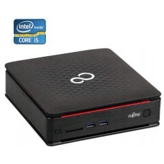 Неттоп Б-класс Fujitsu Esprimo Q520 USFF / Intel Core i5-4570T (2 (4) ядра по 2.9 - 3.6 GHz) / 8 GB DDR3 / 500 GB HDD / Intel HD Graphics 4600