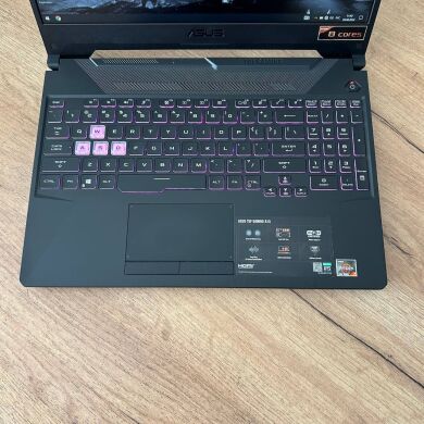 Игровой ноутбук Б-класс Asus TUF Gaming A15 FA506IC / 15.6" (1920x1080) IPS / AMD Ryzen 7 4800H (8 (16) ядер по 2.9 - 4.2 GHz) / 16 GB DDR4 / 256 GB SSD / nVidia GeForce RTX 3050, 4 GB GDDR6, 128-bit / WebCam