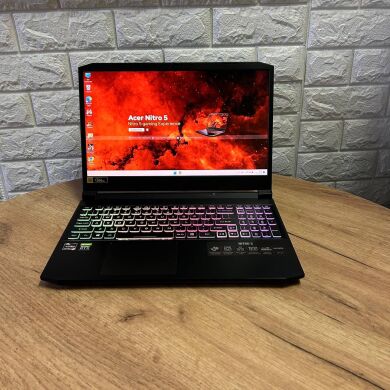 Ігровий ноутбук Б-клас Acer Nitro 5 AN515-45 / 15.6" (1920x1080) IPS / AMD Ryzen 5 5600H (6 (12) ядер по 3.0 - 4.2 GHz) / 16 GB DDR4 / 512 GB SSD / nVidia GeForce RTX 3060, 6 GB GDDR6, 192-bit / WebCam