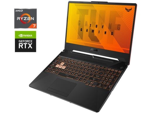 Игровой ноутбук Б-класс Asus TUF Gaming A15 FA506IC / 15.6" (1920x1080) IPS / AMD Ryzen 7 4800H (8 (16) ядер по 2.9 - 4.2 GHz) / 16 GB DDR4 / 256 GB SSD / nVidia GeForce RTX 3050, 4 GB GDDR6, 128-bit / WebCam