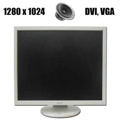 Монитор Acer B193 / 19" / 1280*1024 / DVI, VGA / встроенные колонки