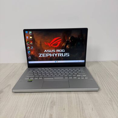 Ігровий ноутбук Asus ROG Zephyrus G14 GA401QM / 14" (1920x1080) IPS / AMD Ryzen 9 5900HS (8 (16) ядер по 3.0 - 4.6 GHz) / 16 GB DDR4 / 512 GB SSD NVMe / nVidia GeForce RTX 3060, 6 GB GDDR6, 192-bit