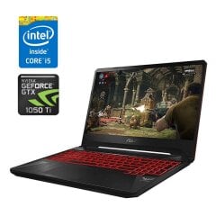 Ігровий ноутбук Asus TUF Gaming FX505GE-AL407T / 15.6" (1920x1080) IPS / Intel Core i5-8300H (4 (8) ядра по 2.3 - 4.0 GHz) / 16 GB DDR4 / 512 GB SSD / nVidia GeForce GTX 1050 Ti, 4 GB GDDR5, 128-bit / WebCam