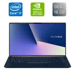 Ігровий ноутбук Asus ZenBook UX534F / 15.6" (1920x1080) IPS / Intel Core i7-10510U (4 (8) ядра по 1.8 - 4.9 GHz) / 16 GB DDR4 / 1000 GB SSD / nVidia GeForce GTX 1650, 4 GB GDDR5, 128-bit / WebCam / Windows 11