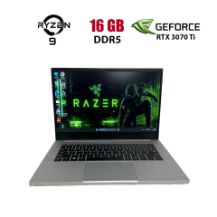 Ігровий ноутбук Б-клас Razer Blade 14 RZ09-0427 / 14" (1920x1080) IPS / AMD Ryzen 9 6900HX (8 (16) ядер по 3.3 - 4.9 GHz) / 16 GB DDR5 / 512 GB SSD NVMe / nVidia GeForce RTX 3070 Ti, 8 GB GDDR6, 256-bit / WebCam