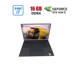 Ігровий ноутбук Dell XPS 15 9500 / 15.6" (1920x1200) IPS / Intel Core i7-10875H (8 (16) ядер по 2.3 - 5.1 GHz) / 16 GB DDR4 / 512 GB SSD / nVidia GeForce GTX 1650 Ti, 4 GB GDDR6, 128-bit / WebCam