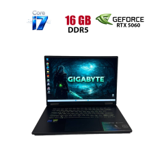 Ігровий ноутбук Gigabyte A16 CVH / 16" (2560x1600) IPS / Intel Core i7-13620H (10 (16) ядер по 2.4 - 4.9 GHz) / 16 GB DDR5 / 1000 GB SSD NVMe / nVidia GeForce RTX 5060, 8 GB GDDR7, 128-bit / WebCam