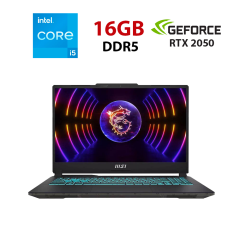 Игровой ноутбук MSI Cyborg 15 A12UCX-613NEU / 15.6" (1920x1080) IPS / Intel Core i5-12450H (8 (12) ядер по 3.3 - 4.4 GHz) / 16 GB DDR5 / 240 GB SSD / nVidia GeForce RTX 2050, 4 GB GDDR6, 64-bit / WebCam