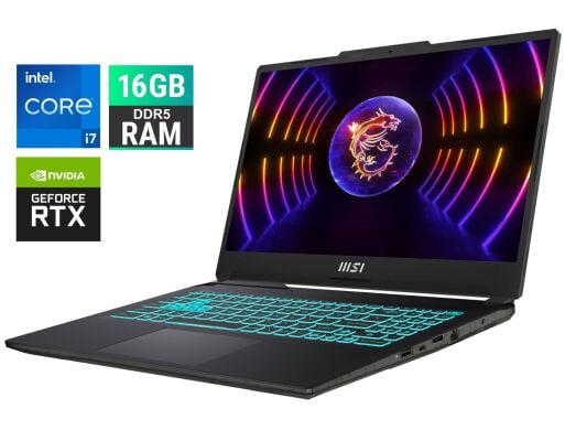 Игровой ноутбук MSI Cyborg 15 A12VF-055CA / 15.6" (1920x1080) IPS / Intel Core i7-12650H (10 (16) ядер по 2.3 - 4.7 GHz) / 16 GB DDR5 / 512 GB SSD M.2 / nVidia GeForce RTX 4060, 8 GB GDDR6, 128-bit / WebCam / HDMI