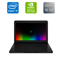 Игровой ноутбук Razer Blade RZ09-0195 / 14" (1920x1080) IPS / Intel Core i7-7700HQ (4 (8) ядра по 2.8 - 3.8 GHz) / 16 GB DDR4 / 512 GB SSD / nVidia GeForce GTX 1060, 6 GB GDDR5, 192-bit / WebCam / Windows 10