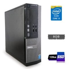Компьютер Dell OptiPlex 3020 SFF / Intel Core i3-4160 (2 (4) ядра по 3.6 GHz) / 8 GB DDR3 / 128 GB SSD / Intel HD Graphics 4400 / DVD-RW / DisplayPort