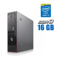 Компьютер Fujitsu Esprimo E900 SFF / Intel Core i5-2300 (4 ядра по 2.8 - 3.1 GHz) / 16 GB DDR3 / 480 GB SSD / Intel HD Graphics 2000 / DVD-ROM