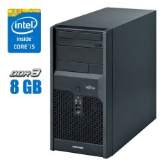 Комп'ютер Fujitsu Esprimo P2760 Tower / Intel Core i5-650 (2 (4) ядра по 3.2 - 3.46 GHz) / 8 GB DDR3 / 250 GB HDD / Intel HD Graphics