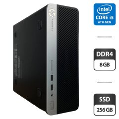 Компьютер HP ProDesk 400 G4 SFF / Intel Core i5-6500 (4 ядра по 3.2 - 3.6 GHz) / 8 GB DDR4 / 256 GB SSD / Intel HD Graphics 530 / VGA