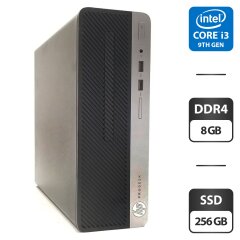 Компьютер HP ProDesk 400 G6 SFF / Intel Core i3-9100 (4 ядра по 3.6 - 4.2 GHz) / 8 GB DDR4 / 256 GB SSD / Intel UHD Graphics 630 / 180W