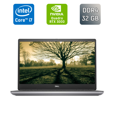 Мобильная рабочая станция Б-класс Dell Precision 7750 / 17.3" (1920x1080) IPS / Intel Core i7-10850H (6 (12) ядер по 2.7 - 5.1 GHz) / 32 GB DDR4 / 512 GB SSD / nVidia Quadro RTX 3000, 6 GB GDDR6, 192-bit / TouchID Мобильная рабочая станция Б-класс Dell Precision 7750 / 17.3" (1920x1080) IPS / Intel Core i7-10850H (6 (12) ядер по 2.7 - 5.1 GHz) / 32 GB DDR4 / 512 GB SSD / nVidia Quadro RTX 3000, 6 GB GDDR6, 192-bit / TouchID