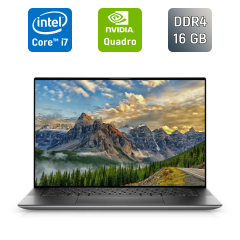 Мобільна робоча станція Dell Precision 5560 / 15.6" (1920x1080) IPS / Intel Core i7-11850H (8 (16) ядер по 2.5 - 4.8 GHz) / 16 GB DDR4 / 512 GB SSD / nVidia Quadro T1200, 4 GB GDDR6, 128-bit / TouchID / WebCam / Windows 10