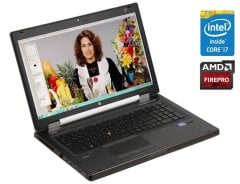 Мобильная рабочая станция HP EliteBook 8770W / 17.3" (1600x900) TN / Intel Core i7-3740QM (4 (8) ядра по 2.7 - 3.7 GHz) / 16 GB DDR3 / 256 GB SSD / AMD FirePro M4000, 1 GB GDDR5, 128-bit / DVD-ROM