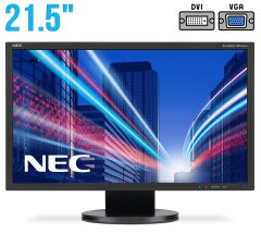 Монітор NEC AccuSync AS222WM / 21.5" (1920x1080) TN / DVI, VGA, Audio / Вбудовані колонки (2x 1W) / VESA 100x100