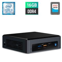 Неттоп Terra PC-Mini 5000 Silent Greenline 1009678 USFF / Intel Core i3-8109U (2 (4) ядра по 3.0 -3.6 GHz) / 16 GB DDR4 / 256 GB SSD / Intel UHD Graphics 630 / HDMI / Блок питания в комплекте