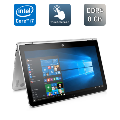 Ноутбук-трансформер Б-клас HP ENVY x360 15t-w200 / 15.6" (1920x1080) IPS Touch / Intel Core i7-7500U (2 (4) ядра по 2.7 - 3.5 GHz) / 8 GB DDR4 / 240 GB SSD / Intel HD Graphics 620 / WebCam / Windows 10