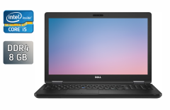 Ноутбук Б-класс Dell Latitude 5580 / 15.6" (1920x1080) IPS / Intel Core i5-7200U (2 (4) ядра по 2.5 - 3.1 GHz) / 8 GB DDR4 / 240 GB SSD / Intel HD Graphics 620 / WebCam / Windows 10