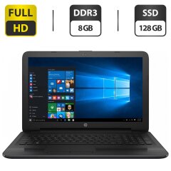 Ноутбук Б-класс HP 250 G5 / 15.6" (1920x1080) TN / Intel Core i3-5005U (2 (4) ядра по 2.0 GHz) / 8 GB DDR3 / 128 GB SSD / Intel HD Graphics 520 / WebCam / DVD-ROM / VGA