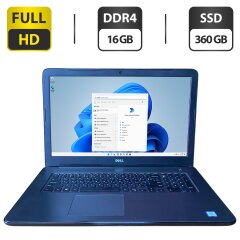 Ноутбук Dell Inspiron 17 5767 (P32E) / 17.3" (1920x1080) TN / Intel Core i5-7200U (2 (4) ядра по 2.5 - 3.1 GHz) / 16 GB DDR4 / 360 GB SSD / Intel HD Graphics 620 / WebCam / DVD-ROM