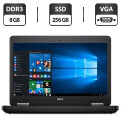 Ноутбук Dell Latitude E5540 / 15.6" (1366x768) TN / Intel Core i5-4200U (2 (4) ядра по 1.6 - 2.6 GHz) / 8 GB DDR3 / 256 GB SSD / Intel HD Graphics 4400 / WebCam / DVD-ROM / VGA