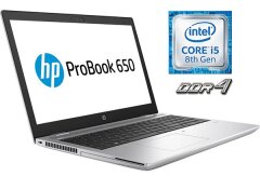 Ноутбук HP ProBook 650 G4 / 15.6" (1920x1080) IPS / Intel Core i5-7200U (2 (4) ядра по 2.5 - 3.1 GHz) / 16 GB DDR4 / 240 GB SSD / Intel HD Graphics 620 / WebCam