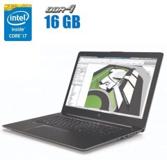 Ноутбук HP Zbook 15 G4 / 15.6" (1920x1080) TN / Intel Core i7-7700HQ (4 (8) ядра по 2.8 - 3.8 GHz) / 16 GB DDR4 / 512 GB SSD / Intel HD Graphics 630 / WebCam