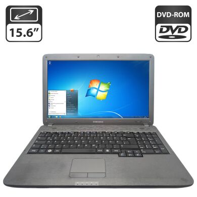 Ноутбук Samsung R530 / 15.6" (1366x768) TN / Intel Pentium T4500 (2 ядра по 2.3 GHz) / 4 GB DDR3 / 320 GB HDD / Intel HD Graphics / WebCam / DVD-ROM