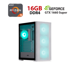 Новый игровой ПК Ice Virtus Neo G3301NW Tower / AMD Ryzen 5 5500 (6 (12) ядер по 3.6 - 4.2 GHz) / 16 GB DDR4 / 480 GB SSD / nVidia GeForce GTX 1660 Super, 6 GB GDDR6, 192-bit
