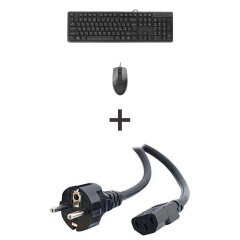 Провідні клавіатура та мишка + Кабелі підключення