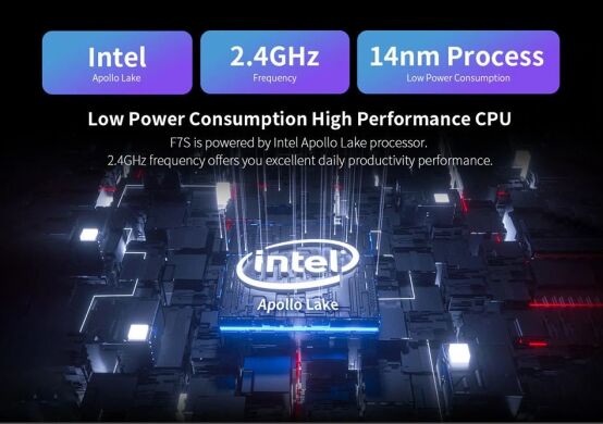 Teclast F7S / 14.1' (1920x1080) IPS / Intel Celeron N3350 (2 ядра по 1.1 - 2.4 GHz) / 8GB LPDDR4 / 128GB SSD / WebCam / USB 3.0