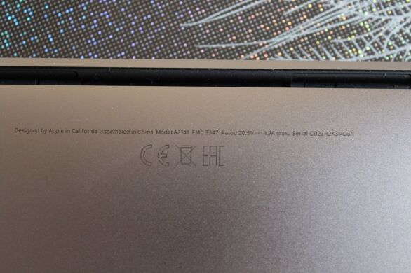 Ультрабук Б-клас Apple MacBook Pro 16 2019 A2141 / 16" (3072x1920) IPS / Intel Core i9-9980HK (8 (16) ядер по 2.4 - 5.0 GHz) / 32 GB DDR4 / 500 GB SSD / Intel UHD Graphics 630 / WebCam / MacOS