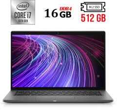 Ультрабук Б-класс Dell Latitude 7410 / 14" (1920x1080) IPS / Intel Core i7-10810U (6 (12) ядер по 1.1 - 4.9 GHz) / 16 GB DDR4 / 512 GB SSD M.2 / Intel UHD Graphics / WebCam / USB 3.2 / HDMI / Windows 10 лицензия