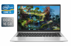 Ультрабук Б-класс HP EliteBook 840 G8 / 14" (1920x1080) IPS / Intel Core i5-1145G7 (4 (8) ядра по 2.6 - 4.4 GHz) / 16 GB DDR4 / 256 GB SSD / Intel Iris Xe Graphics / WebCam / TouchID