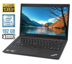 Ультрабук Б-класс Lenovo ThinkPad X1 Carbon (4th Gen) / 14" (1920x1080) IPS / Intel Core i5-6300U (2 (4) ядра по 2.4 - 3.0 GHz) / 8 GB DDR3 / 192 GB SSD M.2 / Intel HD Graphics 520 / WebCam / Fingerprint / miniDP / HDMI