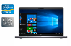 Ультрабук Dell Latitude 5510 / 15.6" (1920x1080) IPS / Intel Core i7-10610U (4 (8) ядра по 1.8 - 4.9 GHz) / 16 GB DDR4 / 512 GB SSD / Intel UHD Graphics / WebCam / SIM / TouchID