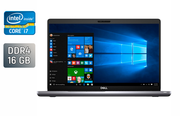 Ультрабук Dell Latitude 5510 / 15.6" (1920x1080) IPS / Intel Core i7-10610U (4 (8) ядра по 1.8 - 4.9 GHz) / 16 GB DDR4 / 512 GB SSD / Intel UHD Graphics / WebCam / SIM / TouchID Ультрабук Dell Latitude 5510 / 15.6" (1920x1080) IPS / Intel Core i7-10610U (4 (8) ядра по 1.8 - 4.9 GHz) / 16 GB DDR4 / 512 GB SSD / Intel UHD Graphics / WebCam / SIM / TouchID