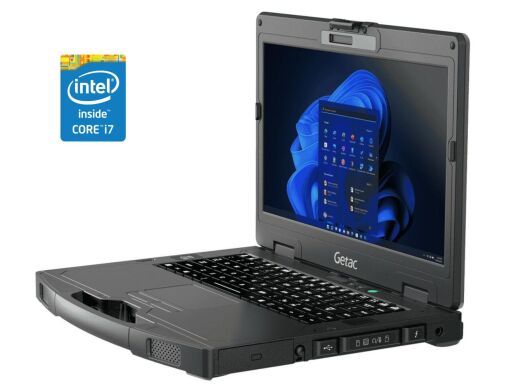 Захищений ноутбук-трансформер Б-клас Getac S410 G2 / 14" (1366x768) TN Touch / Intel Core i7-8650U (4 (8) ядра по 1.9 - 4.2 GHz) / 16 GB DDR4 / 256 GB SSD / nVidia GeForce GTX 1050, 4 GB GDDR5, 128-bit / WebCam