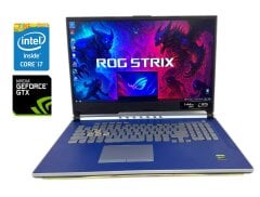 Ігровий ноутбук Б-клас Asus ROG Strix G17 G731GU / 17.3" (1920x1080) IPS / Intel Core i7-9750H (6 (12) ядер по 2.6 - 4.5 GHz) / 16 GB DDR4 / 1000 GB SSD NVMe / nVidia GeForce GTX 1660 Ti, 6 GB GDDR6, 192-bit / WebCam