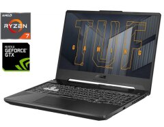 Ігровий ноутбук Asus TUF Gaming FA506IU / 15.6" (1920x1080) IPS / AMD Ryzen 7 4800H (8 (16) ядер по 2.9 - 4.2 GHz) / 16 GB DDR4 / 512 GB SSD / nVidia GeForce GTX 1660 Ti, 6 GB GDDR6, 192-bit / WebCam / Win 10 Home