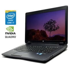 Мобільна робоча станція Б-клас HP ZBook 17 G1 / 17.3" (1920x1080) TN / Intel Core i7-4600M (2 (4) ядра по 2.9 - 3.6 GHz) / 16 GB DDR3 / 256 GB SSD / nVidia Quadro K3100M, 4 GB GDDR5, 256-bit / WebCam / Win 10 Pro