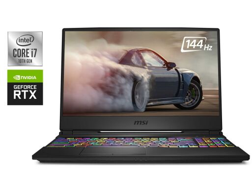 Игровой ноутбук Б-класс MSI GL65 Leopard 10SFK / 15.6" (1920x1080) IPS / Intel Core i7-10750H (6 (12) ядер по 2.6 - 5.0 GHz) / 16 GB DDR4 / 512 GB SSD / nVidia GeForce RTX 2070, 8 GB GDDR6, 256-bit / WebCam