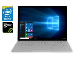 Ігровий ультрабук-трансформер Б-клас Microsoft Surface Book 2 / 13.5" (3000x2000) IPS Touch / Intel Core i7-8650U (4 (8) ядра по 1.9 - 4.2 GHz) / 8 GB DDR4 / 256 GB SSD / nVidia GeForce GTX 1050, 2 GB GDDR5, 128-bit / WebCam / Win 11 Pro