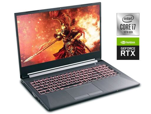 Игровой ноутбук Б-класс Sager NH58DDW / 15.6" (1920x1080) IPS / Intel Core i7-10875H (8 (16) ядер по 2.3 - 5.1 GHz) / 16 GB DDR4 / 512 GB SSD / nVidia GeForce RTX 2060, 6 GB GDDR6, 192-bit / WebCam